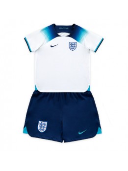 Otroški Nogometna dresi replika Anglija Domači SP 2022 Kratek rokav (+ hlače)
